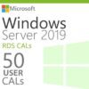 Pacote 50 User CALs Windows Server 2019 - Licença Original + Nota Fiscal - Com Garantia