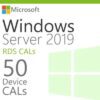Pacote 50 Device CALs Windows Server 2019 - Licença Original + Nota Fiscal - Com Garantia